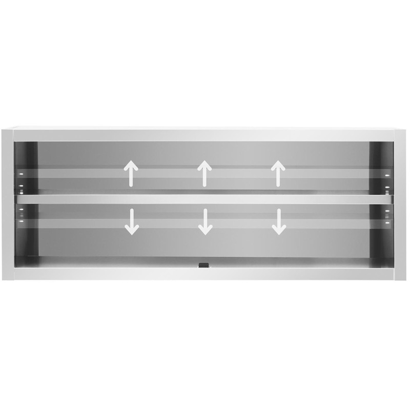 Gastronominė sieninė spinta su stumdomomis durimis PLIENAS 160 x 45 x 60 cm