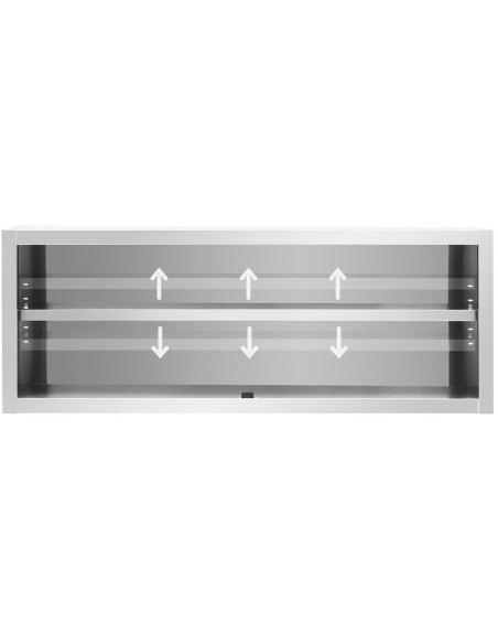 Gastronominė sieninė spinta su stumdomomis durimis PLIENAS 160 x 45 x 60 cm Gastronominė sieninė spinta su stumdomomis durimis PLIENAS 160 x 45 x 60 cm