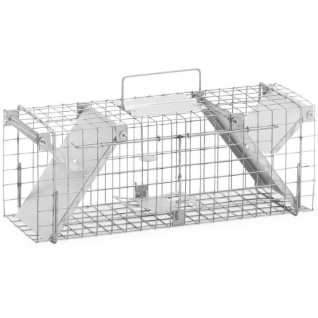Gyvi gaudyklė kiaunėlėms, žiurkėms, graužikams, dvipusė 50 x 20 x 17 cm, akių dydis 25 x 25 mm Gyvi gaudyklė kiaunėlėms, žiurkėms, graužikams, dvipusė 50 x 20 x 17 cm, akių dydis 25 x 25 mm