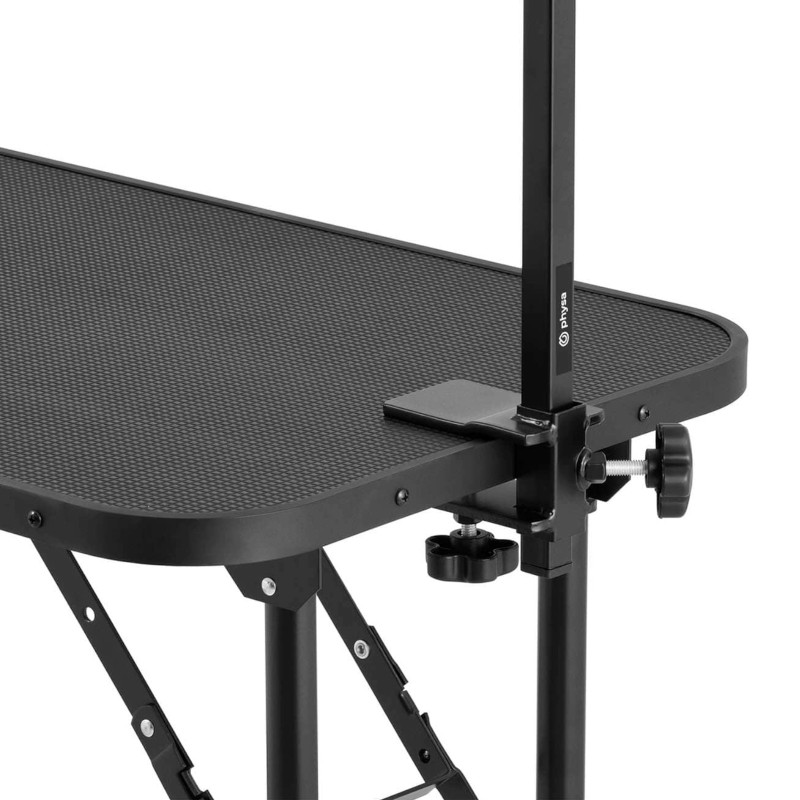 Sulankstomas kirpimo stalas šunų kirpimui su lentyna 70 kg 805 x 460 mm 1 pavadėlis