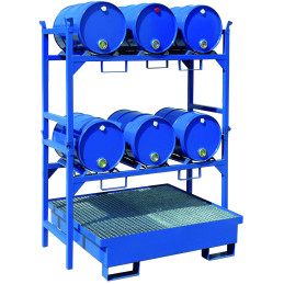 Metalinis karteris 4 statinėms 200L 120x120cm