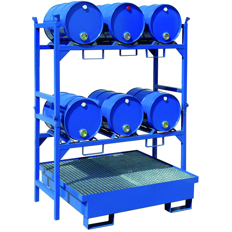 Metalinis karteris 4 statinėms 200L 120x120cm