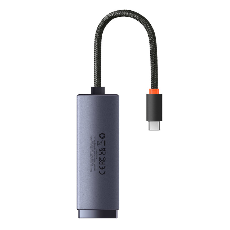 Išorinis tinklo adapteris LAN USB-C RJ45 100Mbps pilka