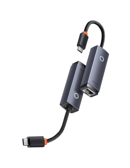 Išorinis tinklo adapteris LAN USB-C RJ45 100Mbps pilka Išorinis tinklo adapteris LAN USB-C RJ45 100Mbps pilka