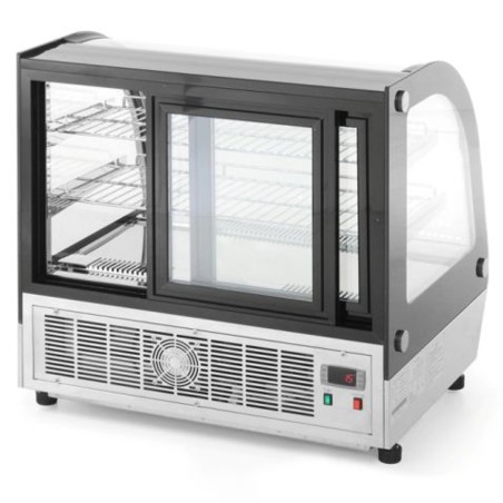 Šaldoma vitrina maisto vitrinai, konditerijos prekystalis 110L - Hendi 233207