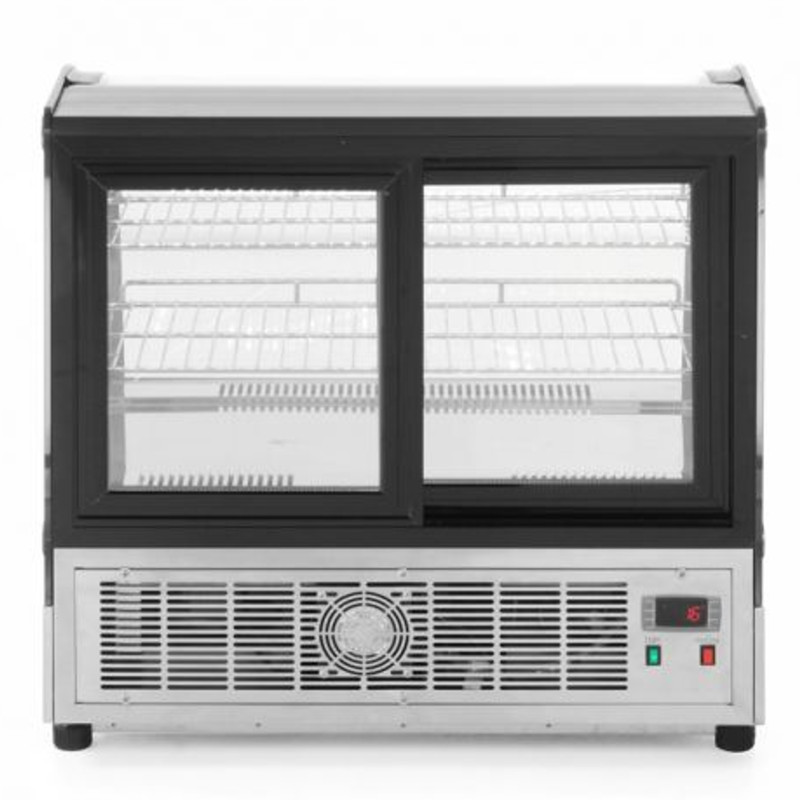 Šaldoma vitrina maisto vitrinai, konditerijos prekystalis 110L - Hendi 233207