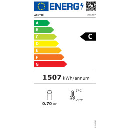 Šaldoma vitrina maisto vitrinai, konditerijos prekystalis 110L - Hendi 233207