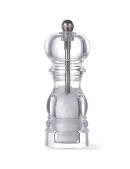 Jūros druskos malūnėlis HELICOIL skaidrus, aukštis 140mm - Hendi 469347