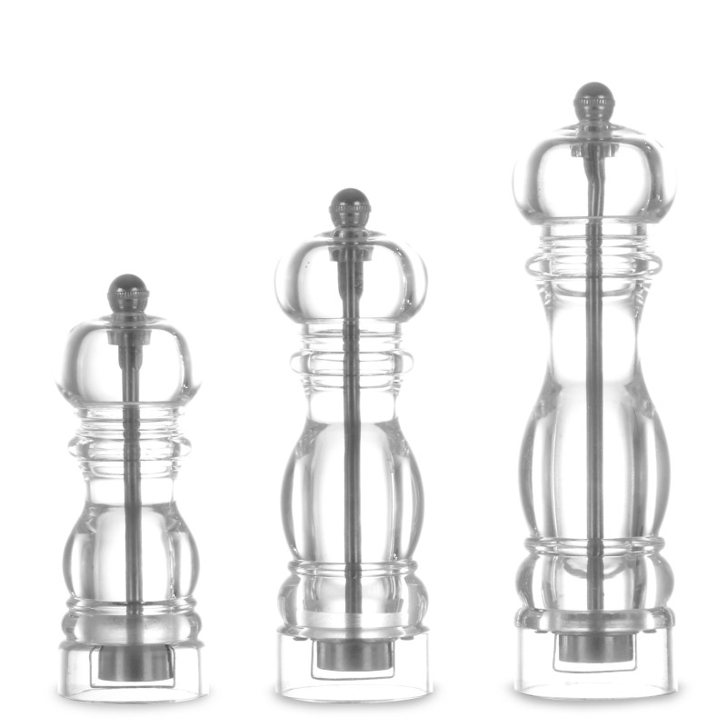 Jūros druskos malūnėlis HELICOIL skaidrus, aukštis 140mm - Hendi 469347