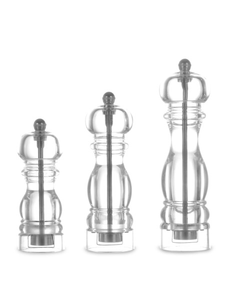 Jūros druskos malūnėlis HELICOIL skaidrus, aukštis 140mm - Hendi 469347