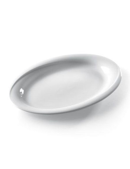 Ovalūs indai EXCLUSIV 290x230mm balto porceliano rinkinys iš 6 vnt - Hendi 309537