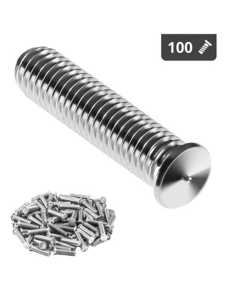 Suvirinimo kaiščiai suvirinimo aparatams nerūdijančio plieno suvirinimo aparatai M6 25mm Stamos Vokietija 100 vnt. Suvirinimo kaiščiai suvirinimo aparatams nerūdijančio plieno suvirinimo aparatai M6 25mm Stamos Vokietija 100 vnt.