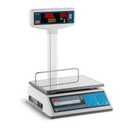 Įteisintos kainos parduotuvės svarstyklės EGE-LED TEM RS232 6kg / 2g