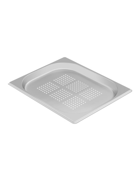 Perforuotas gastronominis indas iš plieno GN1/2 gylis 20 mm Perforuotas gastronominis indas iš plieno GN1/2 gylis 20 mm