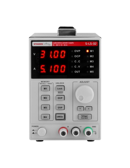Laboratorinis maitinimo šaltinis su atminties funkcija 0-30VDC 0-10A S-LS-32 Laboratorinis maitinimo šaltinis su atminties funkcija 0-30VDC 0-10A S-LS-32