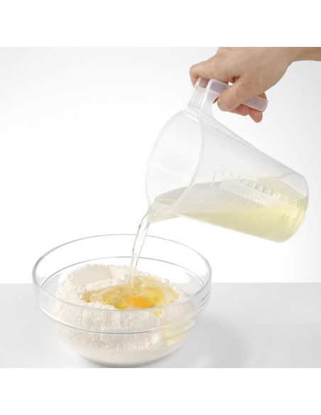 Virtuvinis matavimo ąsotis su matavimo puodeliu iš polipropileno, sukraunamas 3L - HENDI 567845