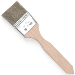 Virtuvinis šepetys nerūdijančių vielinių šerių tepimui, pločio 50x220 mm - HENDI 515396