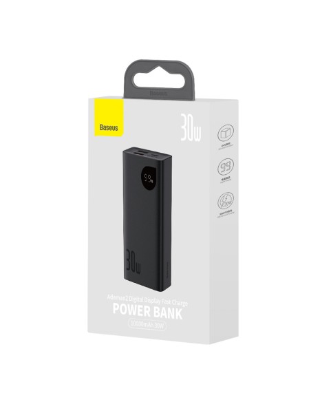 Adaman2 maitinimo blokas su ekranu 10000mAh 2xUSB USB-C Overseas Edition juodas