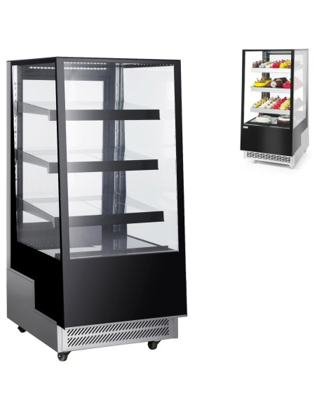 Šaldoma konditerijos vitrina su 3 lentynomis LED 300L