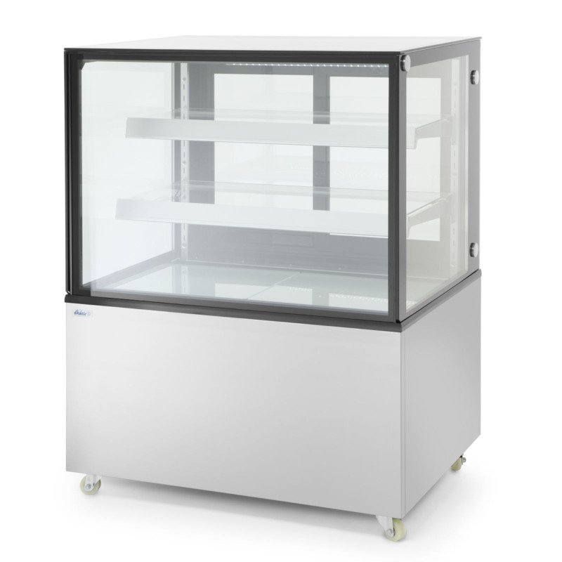 Šaldoma konditerijos vitrina su 2 lentynomis LED 610L mobilusis Šaldoma konditerijos vitrina su 2 lentynomis LED 610L mobilusis