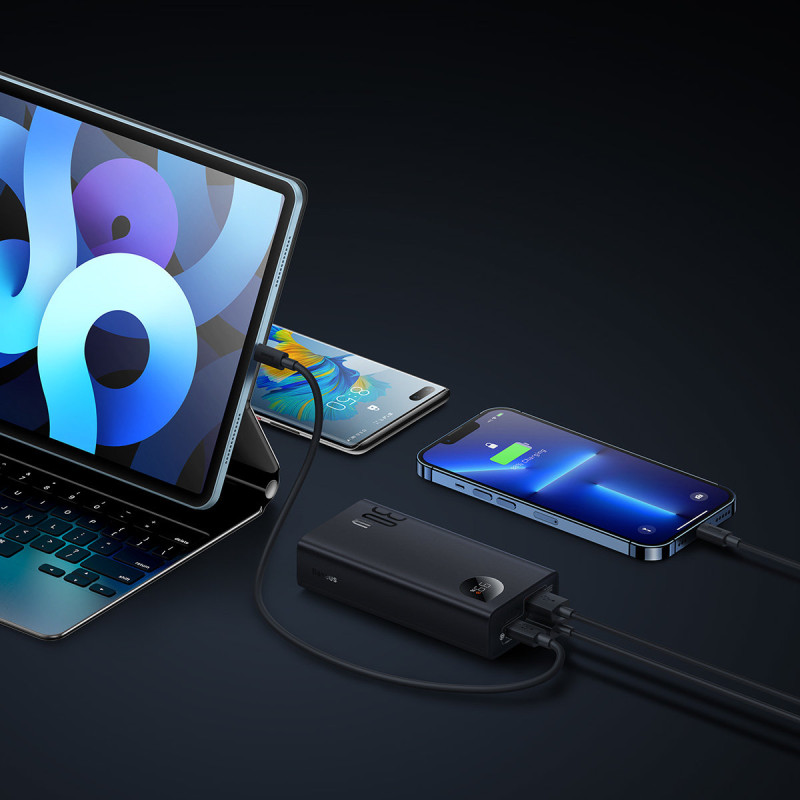 Adaman2 maitinimo blokas su ekranu 10000mAh 2xUSB USB-C Overseas Edition juodas