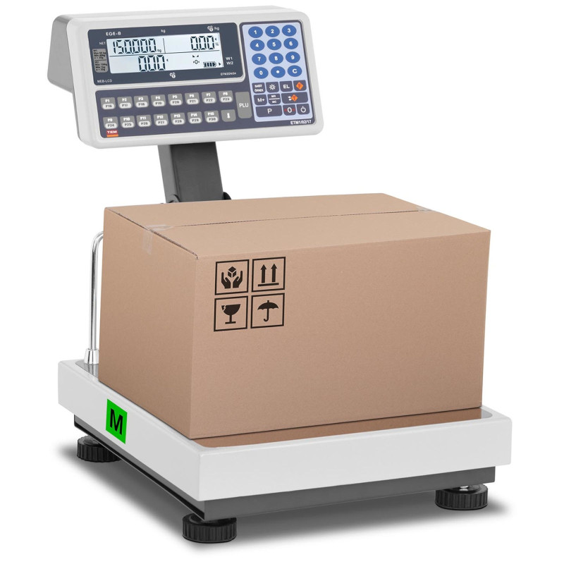 Komercinės svarstyklės 150 kg / 0,05 kg LCD M LEGALIZAVIMAS