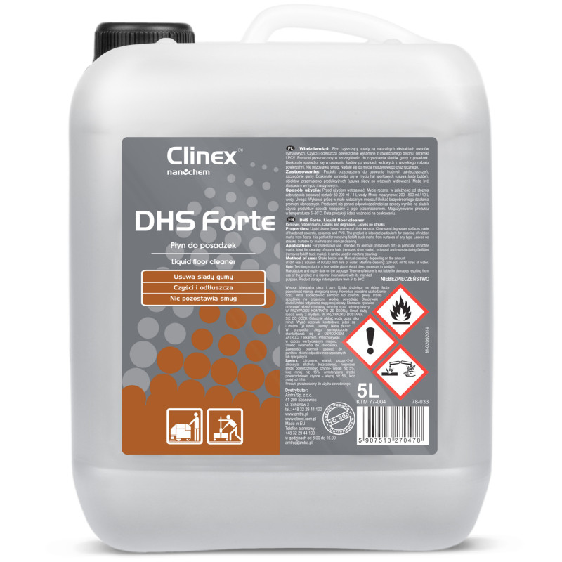 Grindų valymo skystis CLINEX DHS Forte 5L