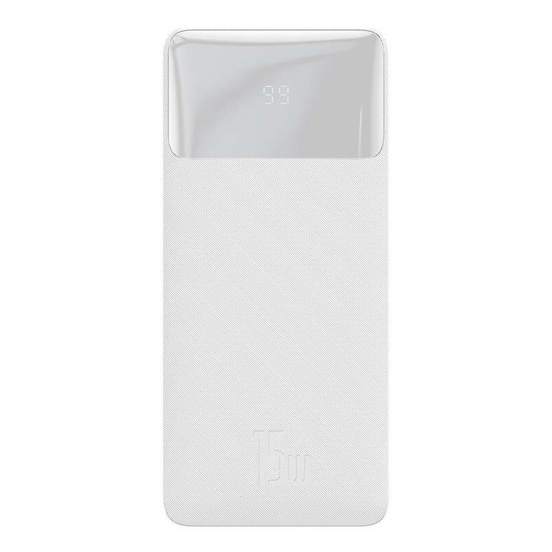 Bipow greito įkrovimo maitinimo blokas 20000mAh 15W USB microUSB 25cm baltas