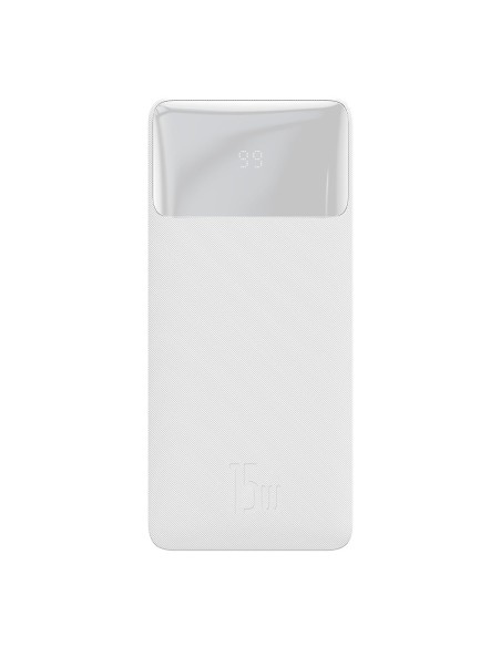 Bipow greito įkrovimo maitinimo blokas 20000mAh 15W USB microUSB 25cm baltas Bipow greito įkrovimo maitinimo blokas 20000mAh 15W USB microUSB 25cm baltas