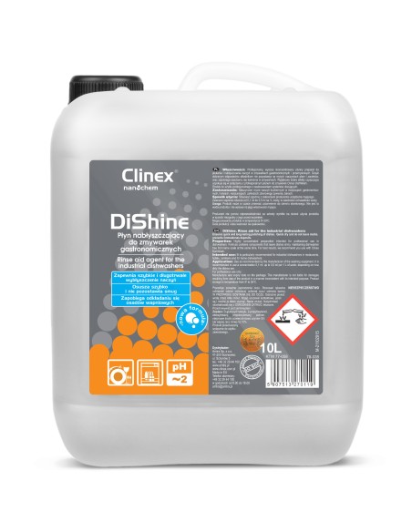 Skalavimo priemonė, skirta CLINEX DiShine 10L gastronominėms indaplovėms Skalavimo priemonė, skirta CLINEX DiShine 10L gastronominėms indaplovėms