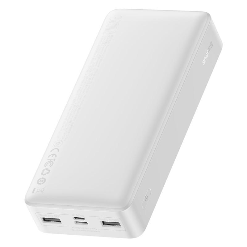 Bipow greito įkrovimo maitinimo blokas 20000mAh 15W USB microUSB 25cm baltas
