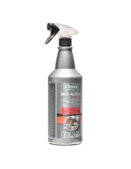 Preparatas vonios tualetui valyti pašalina rūdis ir apnašas nuo muilo CLINEX W3 Active SHIELD 1L Preparatas vonios tualetui valyti pašalina rūdis ir apnašas nuo muilo CLINEX W3 Active SHIELD 1L