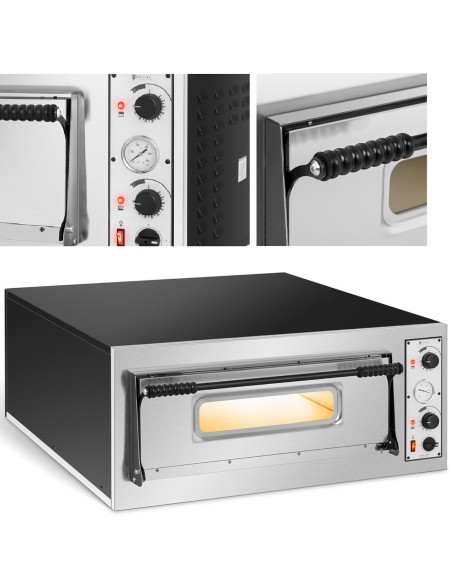 Profesionali vienos kameros elektrinė picų orkaitė 6 picos sk. 32cm 400V 7200W ITALIJA Profesionali vienos kameros elektrinė picų orkaitė 6 picos sk. 32cm 400V 7200W ITALIJA