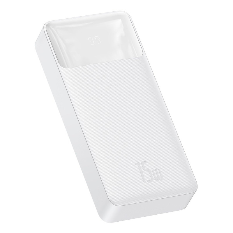 Bipow greito įkrovimo maitinimo blokas 20000mAh 15W USB microUSB 25cm baltas