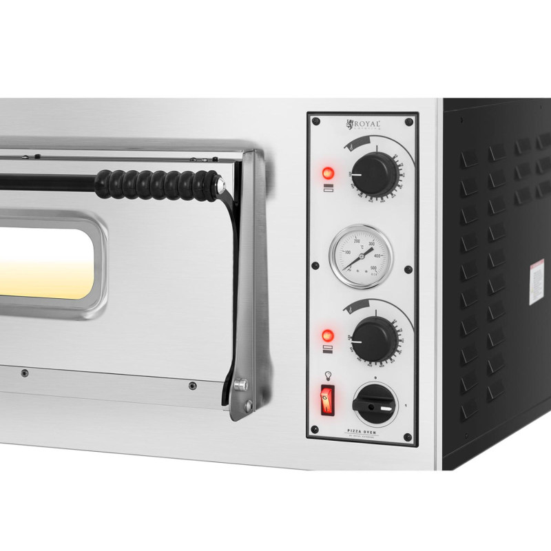 Profesionali vienos kameros elektrinė picų orkaitė 6 picos sk. 32cm 400V 7200W ITALIJA