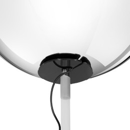 Sodo fontano rutulys pagamintas iš nerūdijančio plieno su LED foniniu apšvietimu. 40 cm