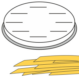 Makaronų gaminimo aparatas FETTUCCINE plokščios juostelės, 16 skylių 8x1 mm MPF2.5/4 - Hendi 229354