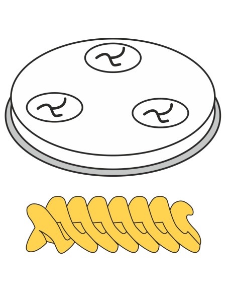 Makaronų gaminimo koštuvo FUSILLI antgalis išgręžia 5 skylutes sk. 9 mm MPF2.5/4 – Hendi 229361 Makaronų gaminimo koštuvo FUSILLI antgalis išgręžia 5 skylutes sk. 9 mm MPF2.5/4 – Hendi 229361