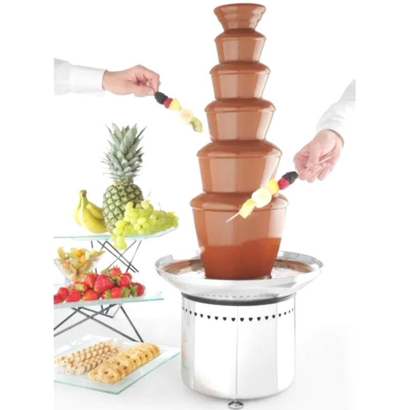 Fondue šokoladinis fontanas 6 lygių plienas 300 W - Hendi 274163