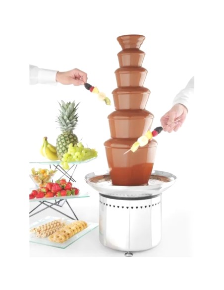 Fondue šokoladinis fontanas 6 lygių plienas 300 W - Hendi 274163 Fondue šokoladinis fontanas 6 lygių plienas 300 W - Hendi 274163