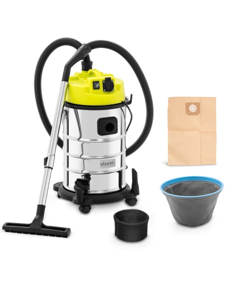 Pramoninis statybinis dulkių siurblys šlapiam ir sausam darbui VDE 1,4 kW 30 l Pramoninis statybinis dulkių siurblys šlapiam ir sausam darbui VDE 1,4 kW 30 l