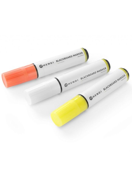 Spalvoti kreidiniai žymekliai lentai, platus antgalis, 3 vnt. - Hendi 664339