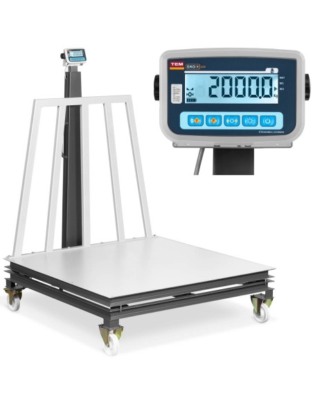 Kalibruotos mobiliojo sandėlio platformos svarstyklės 2000/1 kg 150x150 cm LCD Kalibruotos mobiliojo sandėlio platformos svarstyklės 2000/1 kg 150x150 cm LCD