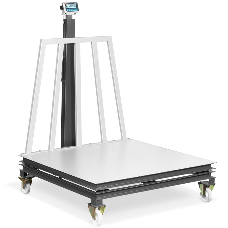 Kalibruotos mobiliojo sandėlio platformos svarstyklės 2000/1 kg 150x150 cm LCD