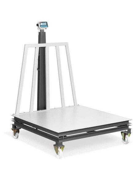 Kalibruotos mobiliojo sandėlio platformos svarstyklės 2000/1 kg 150x150 cm LCD Kalibruotos mobiliojo sandėlio platformos svarstyklės 2000/1 kg 150x150 cm LCD