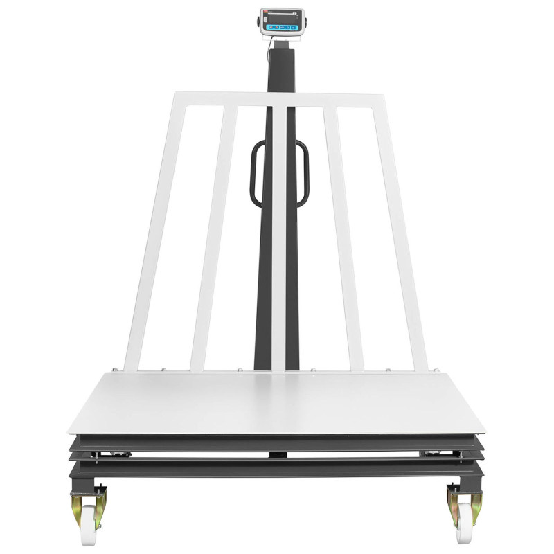 Kalibruotos mobiliojo sandėlio platformos svarstyklės 2000/1 kg 150x150 cm LCD