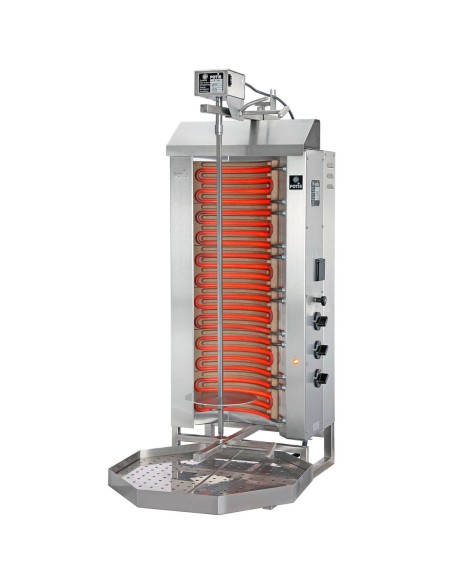 Orkaitės grilis kebabų virimo aparatas giroskopas elektrinis profesionalus POTIS įėjimas 50 kg 400 V 9 kW Orkaitės grilis kebabų virimo aparatas giroskopas elektrinis profesionalus POTIS įėjimas 50 kg 400 V 9 kW