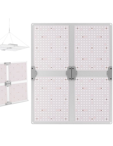 Augalų augimo lempa viso spektro 60 x 48 cm 936 LED 400 W sidabrinė Augalų augimo lempa viso spektro 60 x 48 cm 936 LED 400 W sidabrinė