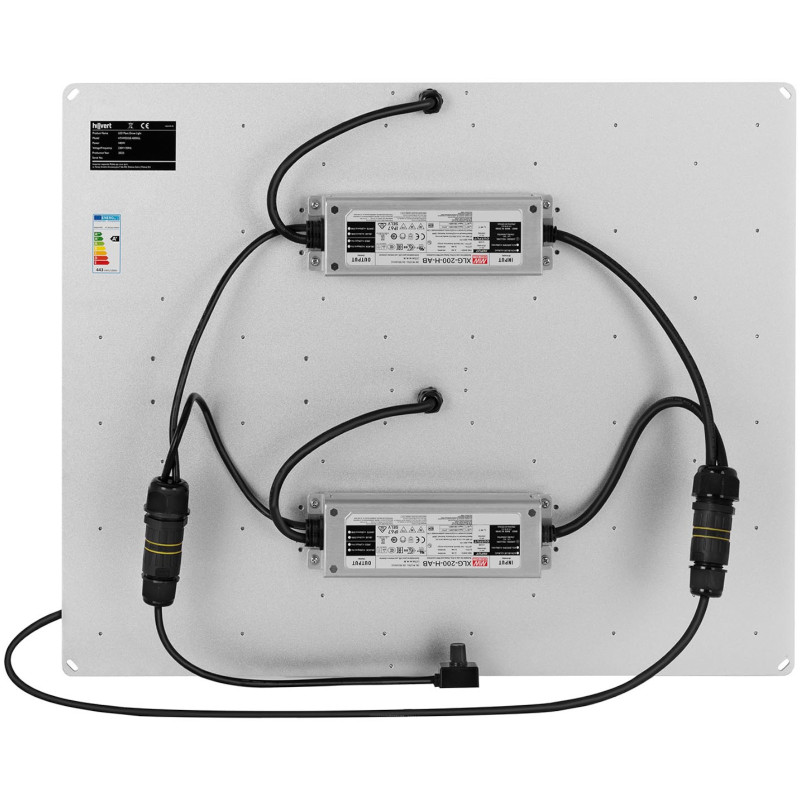 Augalų augimo lempa viso spektro 60 x 48 cm 936 LED 400 W sidabrinė
