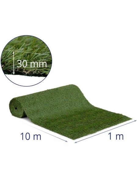 Dirbtinė žolė terasos balkonui minkšta 30 mm 14/10 cm 100 x 1000 cm Dirbtinė žolė terasos balkonui minkšta 30 mm 14/10 cm 100 x 1000 cm